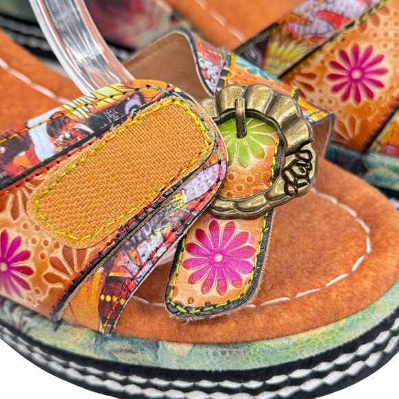 L'Artiste Spring Step Whimsy Sandal Vanille Camel Flavour SZ 40 9 Women's Pink - Picture 7 of 14